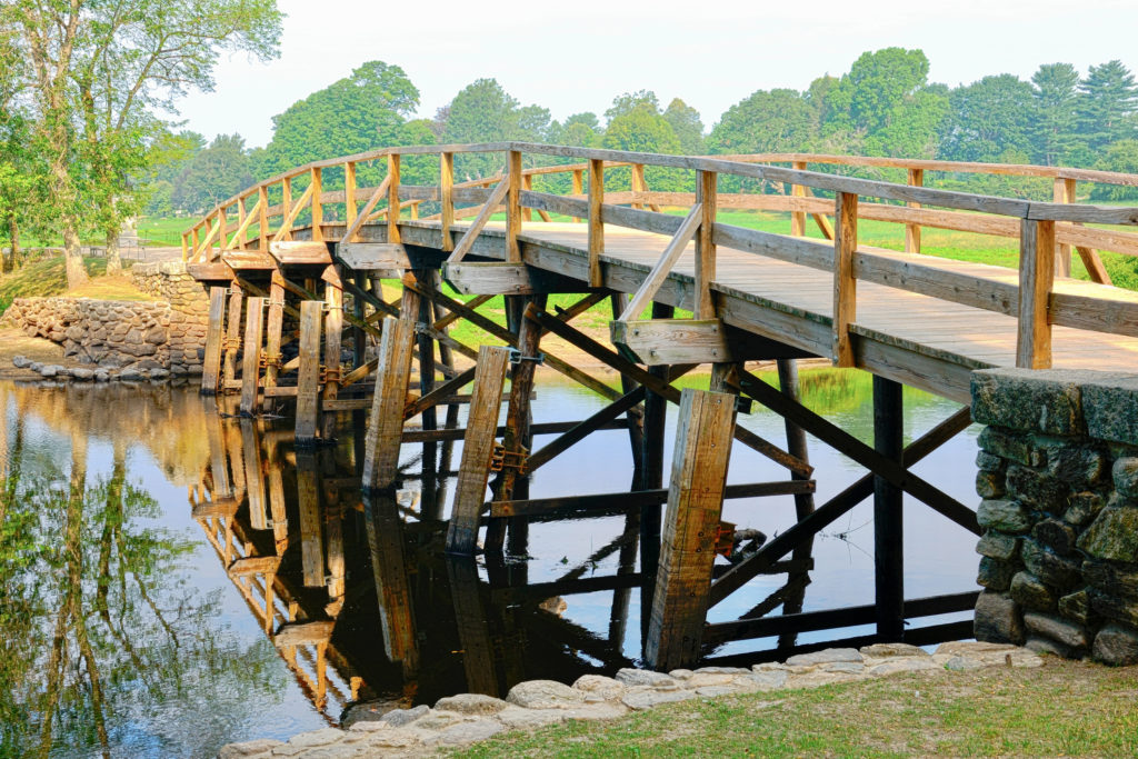 Old North Bridge from the Battle of Lexington and Concord