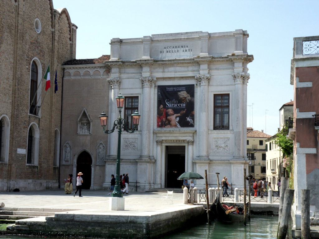Palladio-designed facade of the Galleria dell'Accademia
