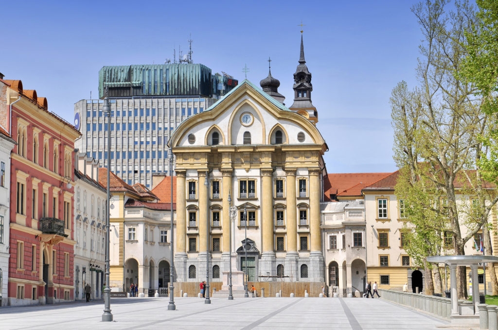 Congress Square and Ursuline Church of the Holy Trinity