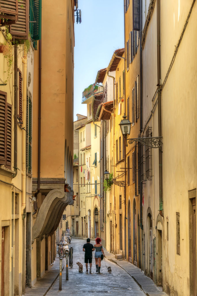 Via Toscanella in Florence's Oltrarno neighborhood