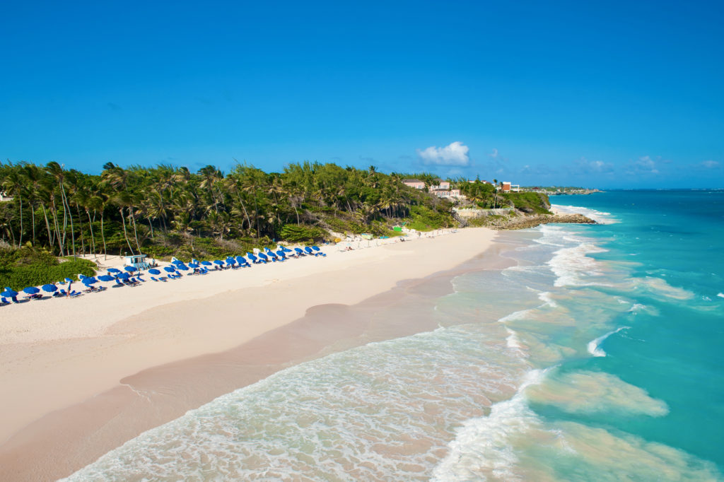 Crane Beach, one of the most beautiful beaches in Barbados
