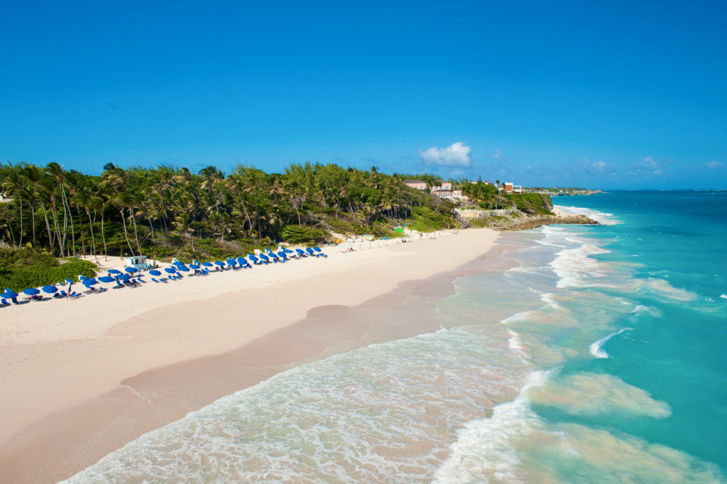 Crane Beach, one of the most beautiful beaches in Barbados