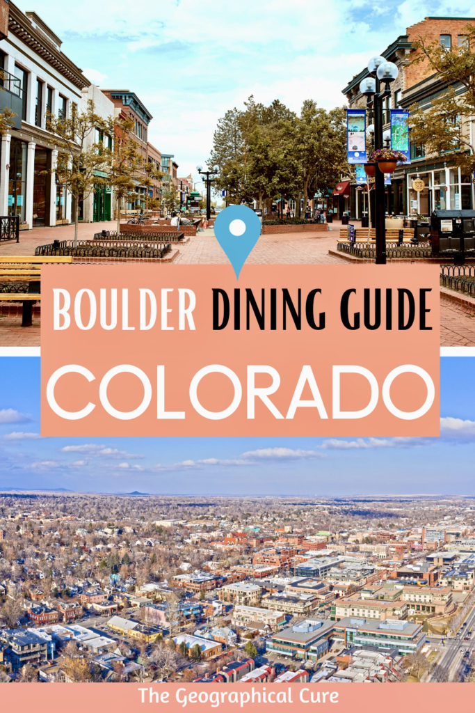 pin for best restaurants in Boulder Colorado