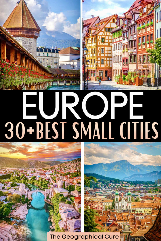 Pinterest pin for best small cities in Europe