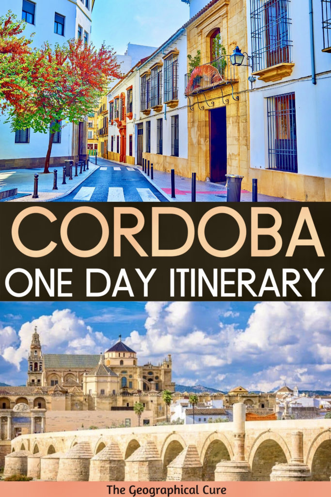 Pinterest pin for one day in Cordoba itinerary