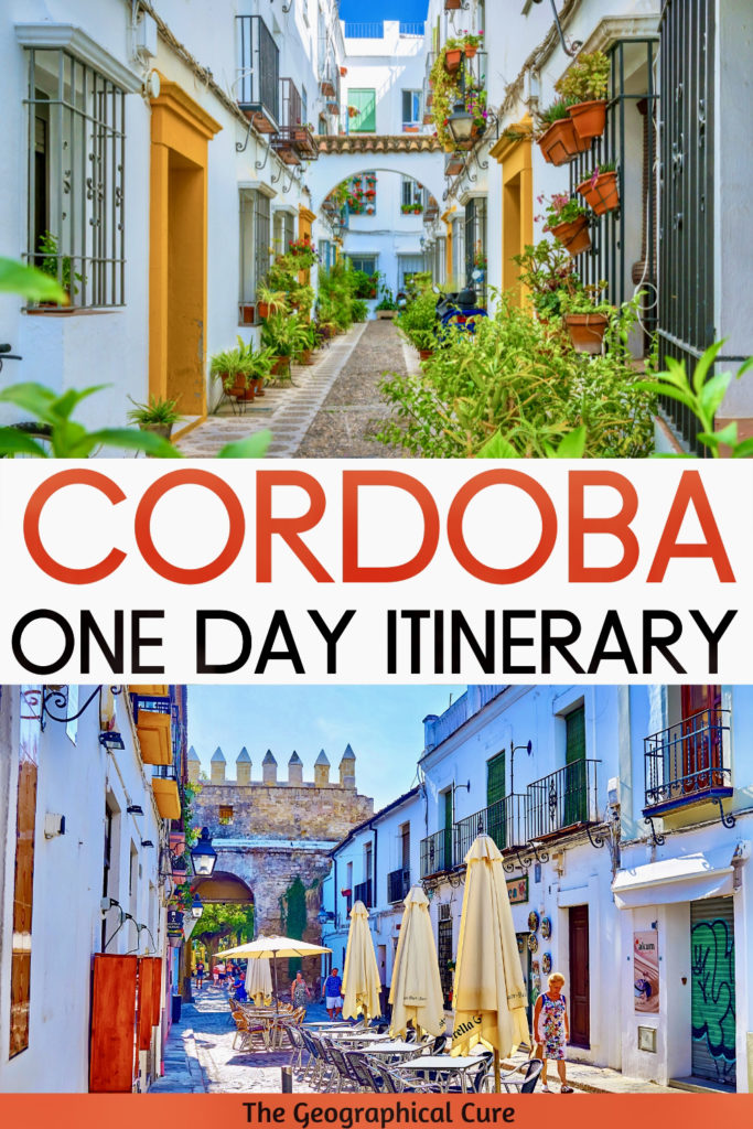 Pinterest pin for 1 day itinerary fro Cordoba Spain