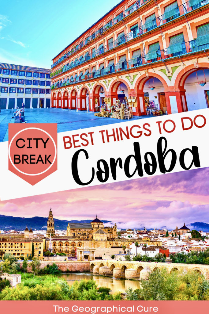Pinterest pin for one day itinerary for Cordoba Spain