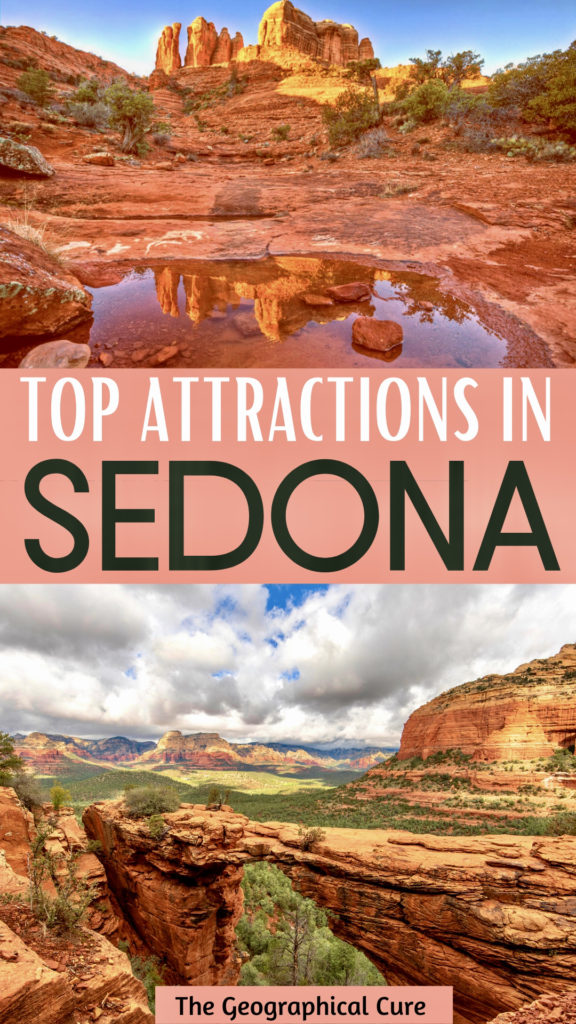 Pinterest pin for top attractions in Sedona