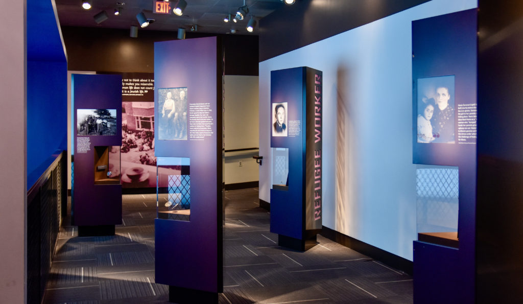 exhibits in the Holocaust Memorial Museum