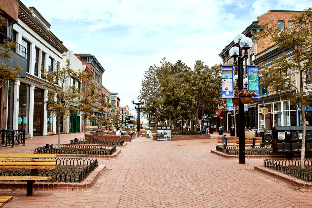 Pearl Street Mall, where you'll find some of the best restaurants in Boulder