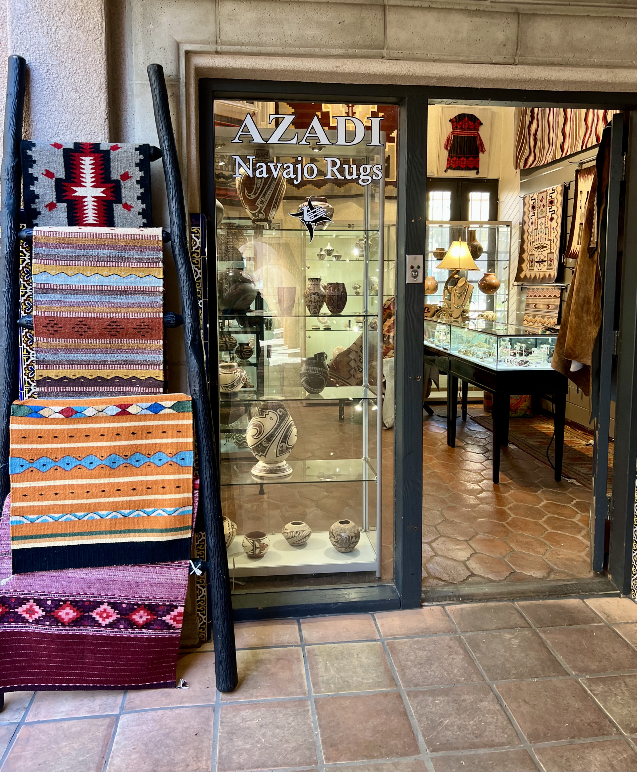 Navajo rugs for sale in Tlaquepaque Arts and Crafts Village