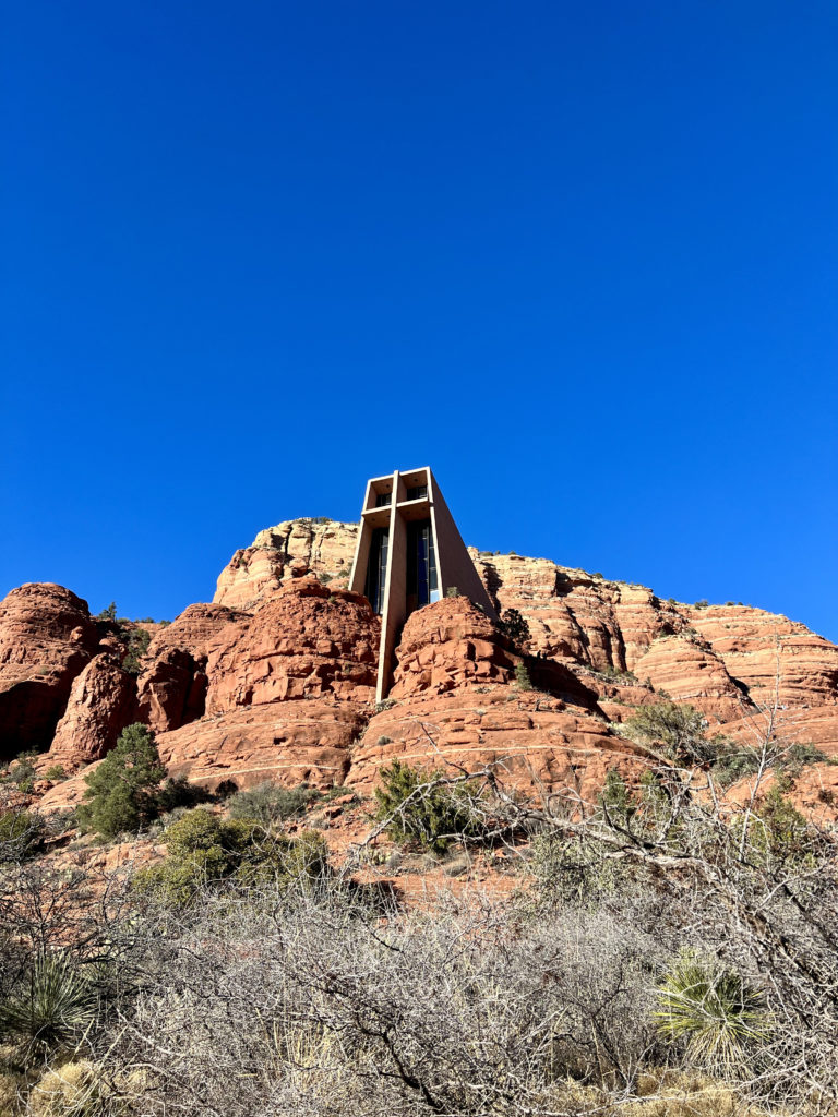 Chapel of the Holy Cross, a vortex in Sedona with a stunning view