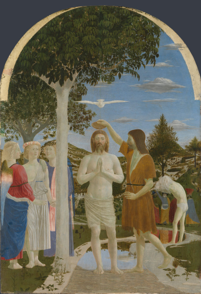 Piera della Francesca, Baptism of Christ, 1450