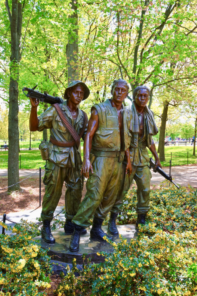 Three Soldiers Statue at the Vietnam Veterans Memorial