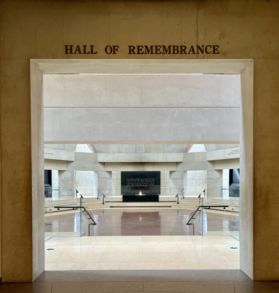 Hall of Remembrance on the second floor