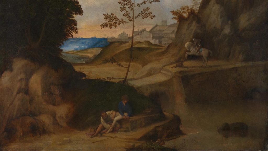 Giorgione, The Sunset, 1505-10, a masterpiece in the National Gallery