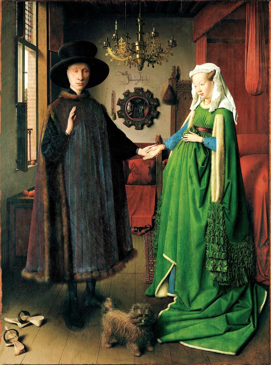 the Arnolfini Portrait by Jan van Eyck