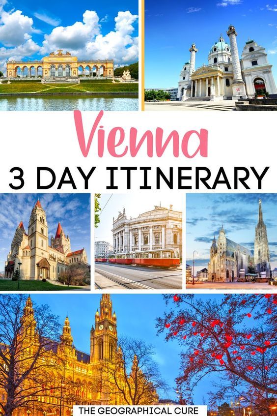 Pinterest pin for 3 days in Vienna itinerary