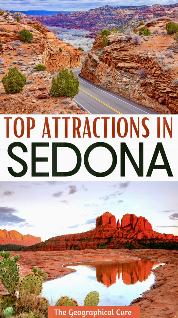 Pinterest pin for guide to the top attractions in Sedona