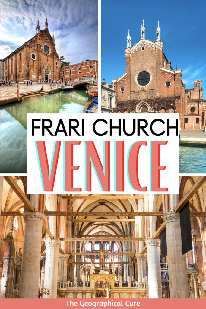 Pinterest pin for guide to the Frari Church in Venice