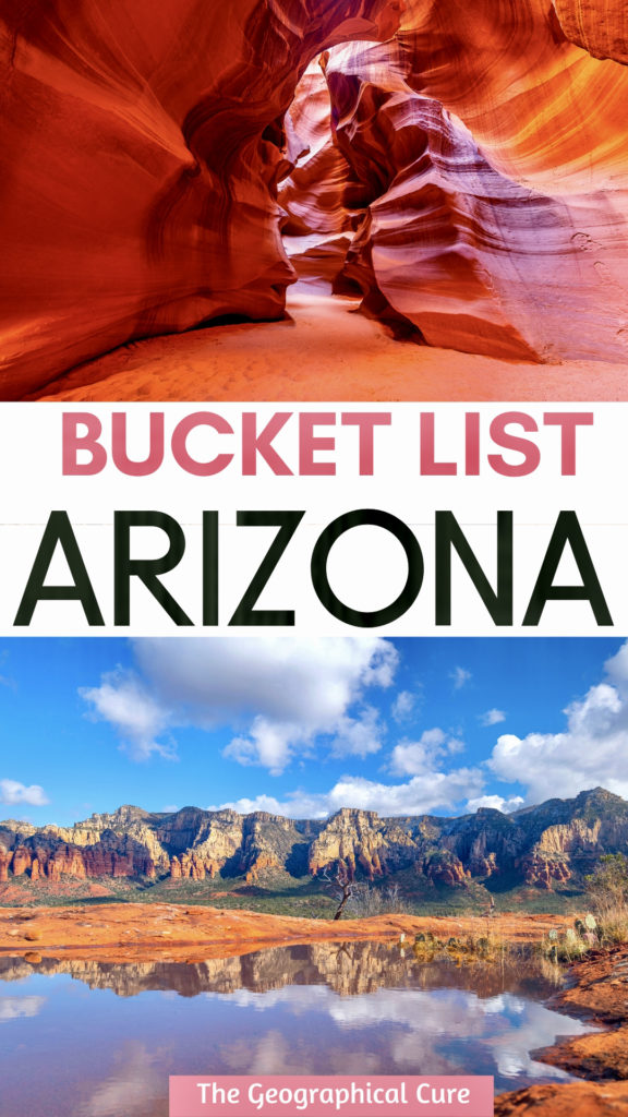 pin for best places to visit in Arizona