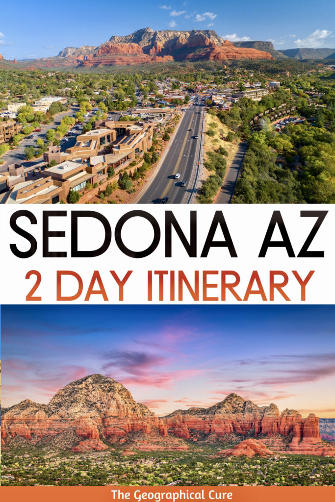 Pinterest pin for 2 days in Sedona itinerary