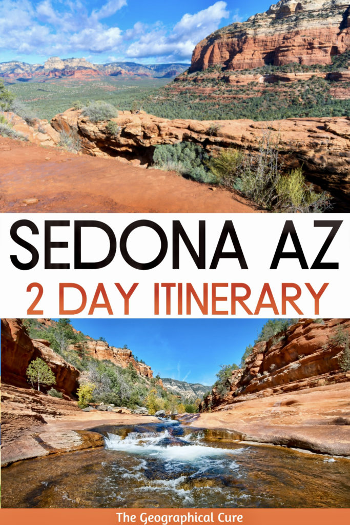 pin for two days in Sedona itinerary