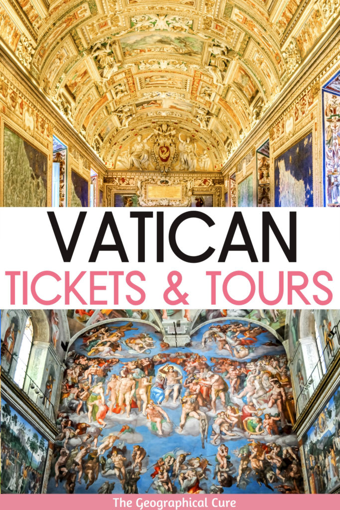 pin for how to get tickets and book tours for the Vatican