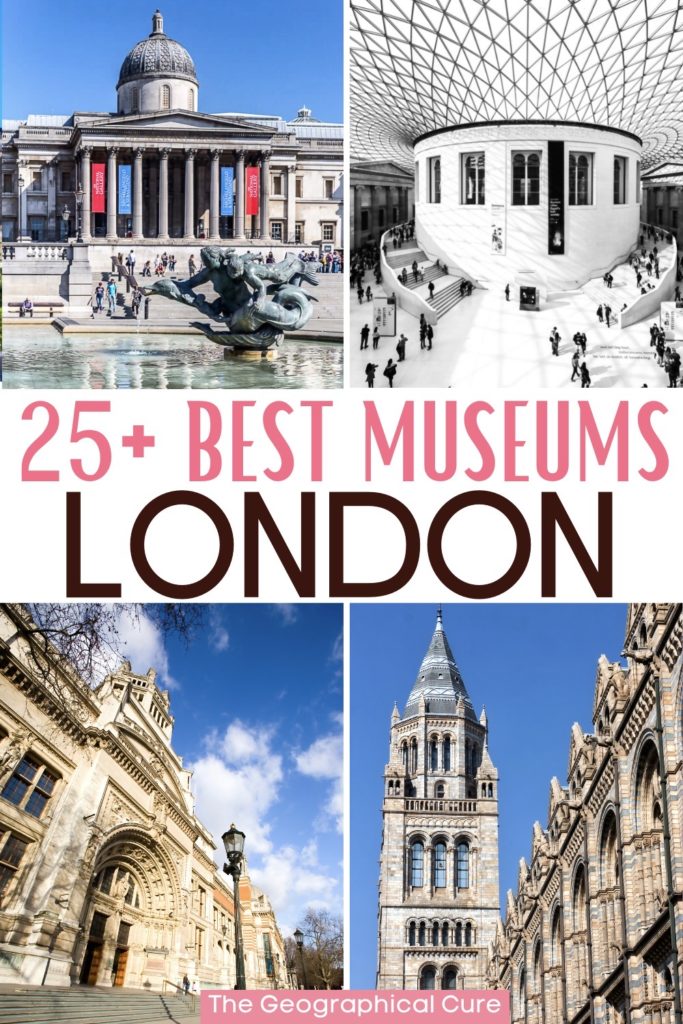 Pinterest pin for best museums in London