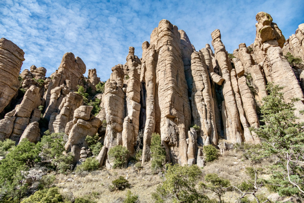 scenic rocks in Chiricahua National Park