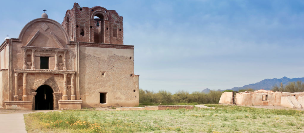 the old mission in Tumacacori National Historical Park