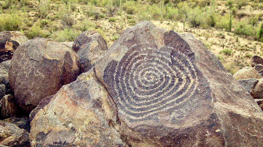 Signal Hill Petroglyphs in Saguaro National Park West