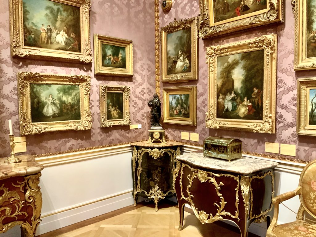 the Small Drawing Room with Watteau paintings