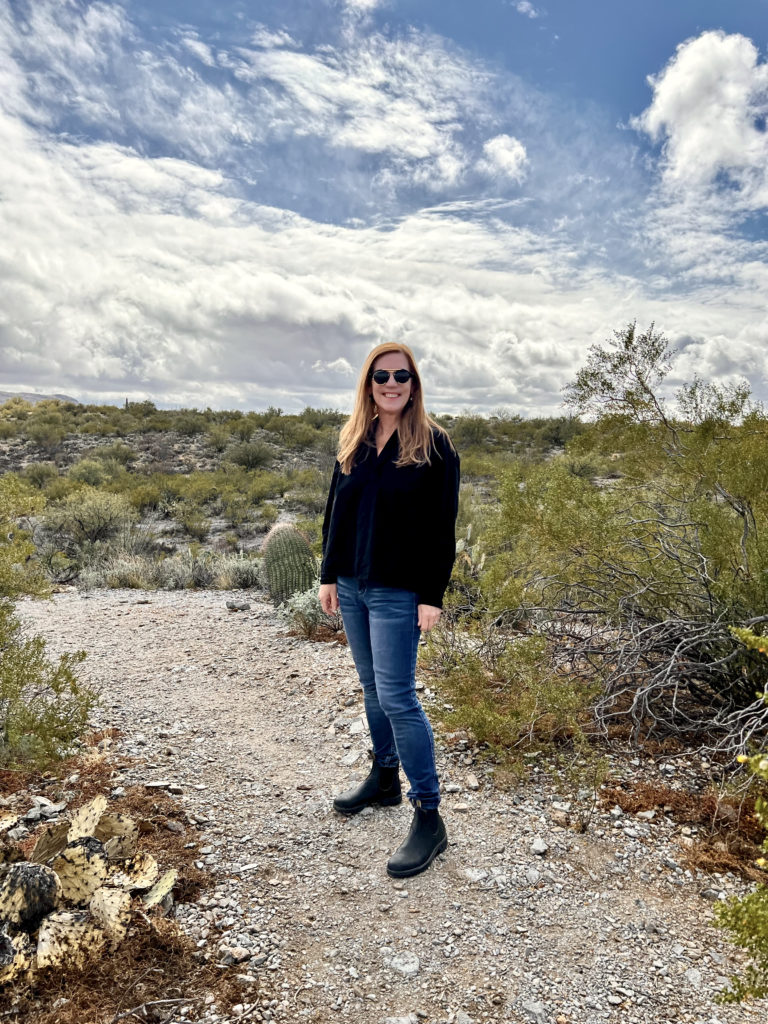 visiting Saguaro National Park East on a winter day
