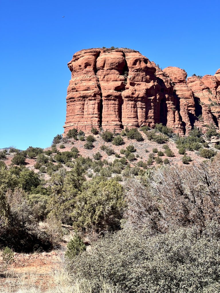 red rock formations in Sedona