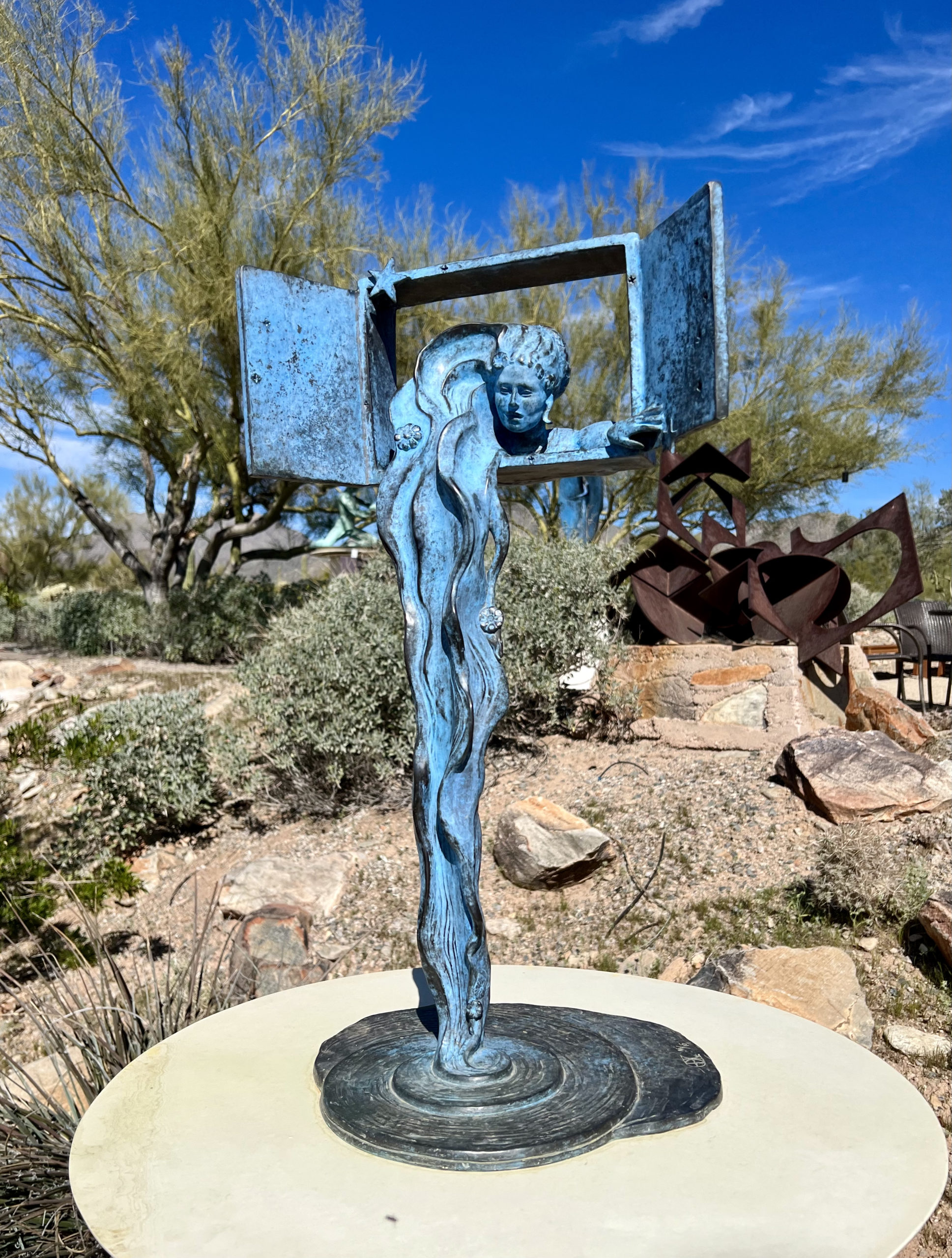 Heloise Crista sculptures at Taliesen West