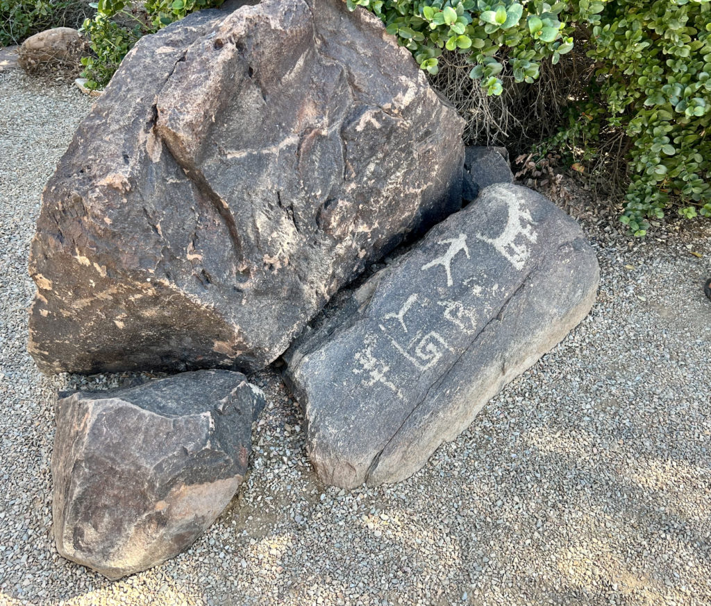 petroglyphs in the Entry Court