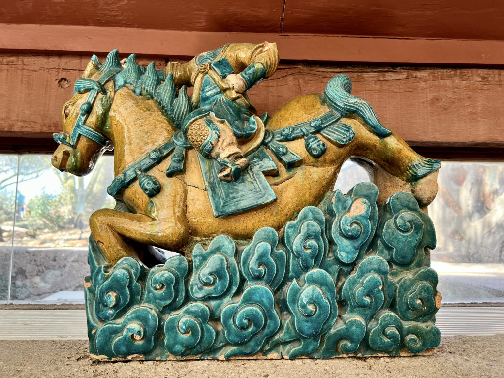 Chinese sculpture in Wright's office