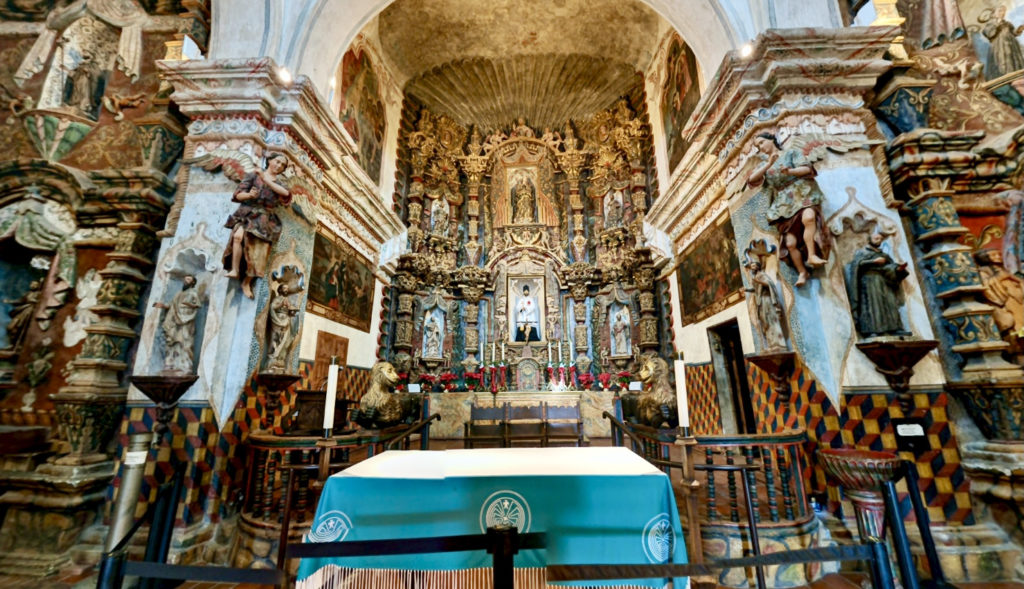 the high altar and chapels, highlights of San Xavier del Bac Mission