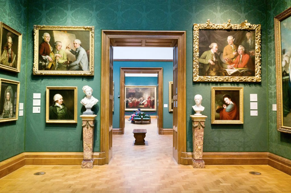 the National Portrait Gallery, a London museum with a who's who from British history