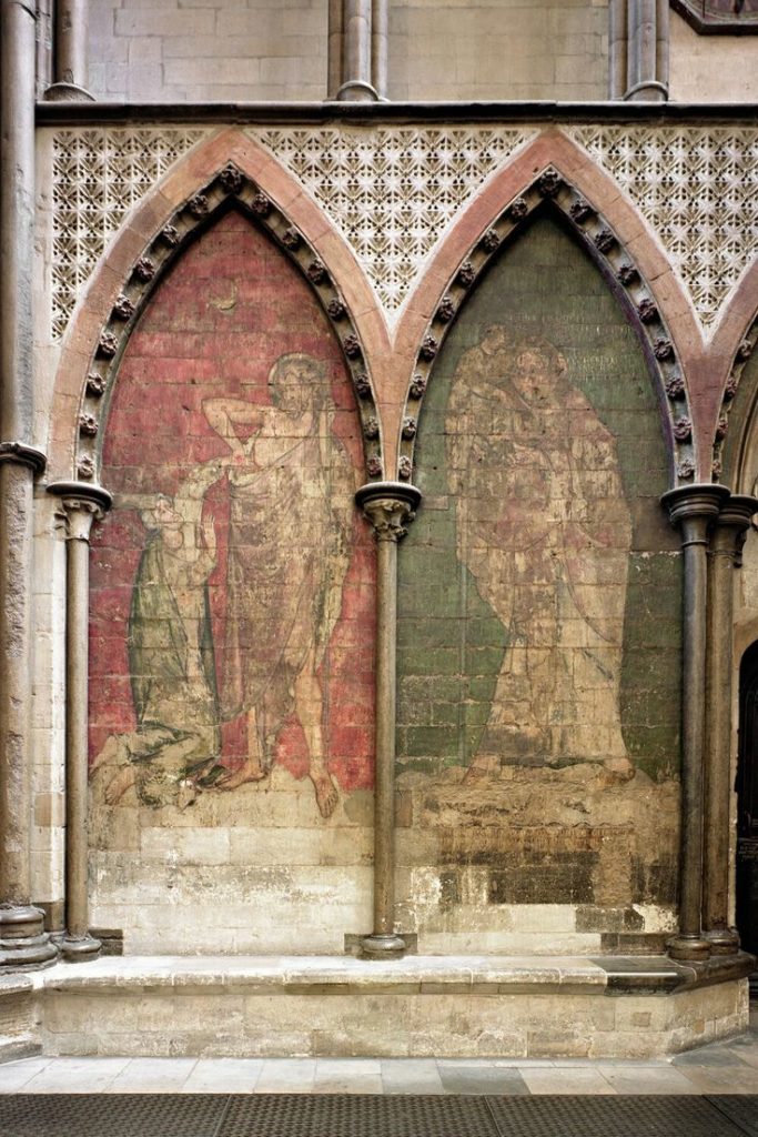 medieval paintings in the south transept