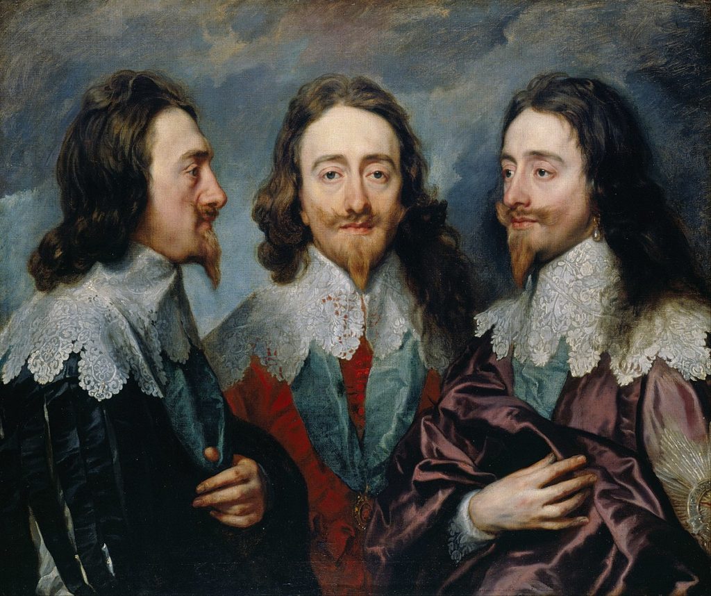 Van Dyck, Charles in Three Positions, 1653 -- in the Queen's Drawing Room