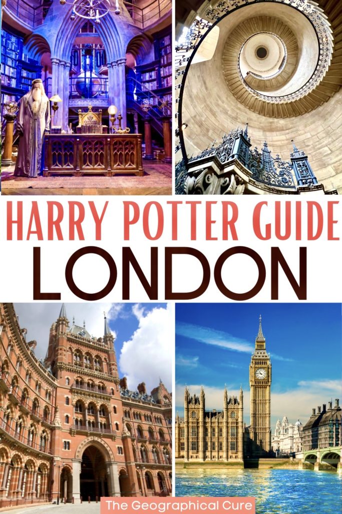 pin for guide to Harry Potter filming locations in London