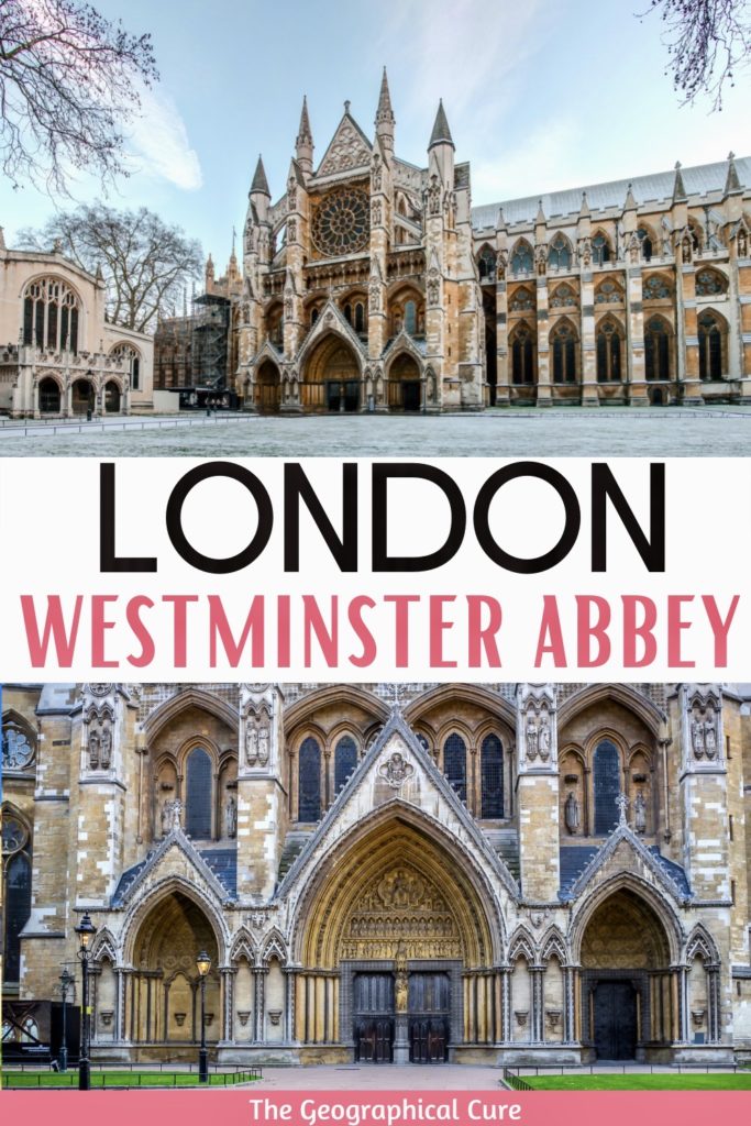 Pinterest pin for guide to Westminster Abbey and what to see inside