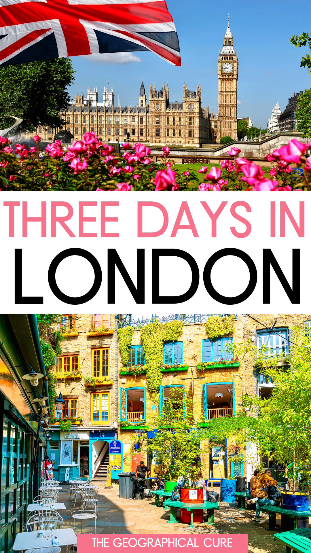 Pinterest pin for 3 days in London itinerary
