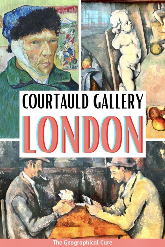 pin for famous paintings at the Courtauld Gallery