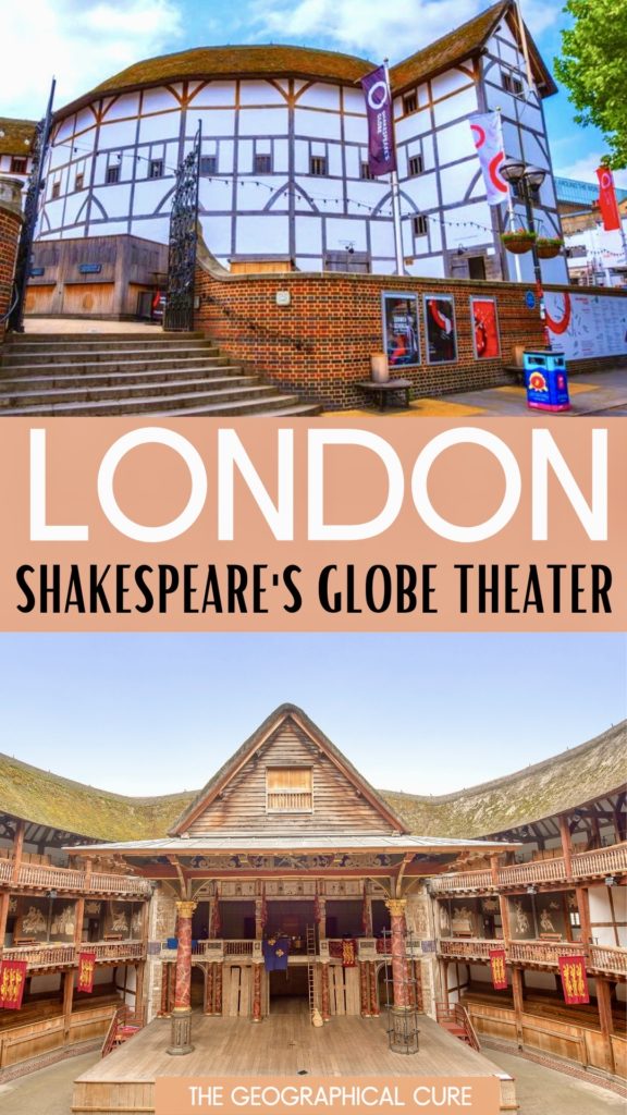 pin for visiting the Globe Theater in London
