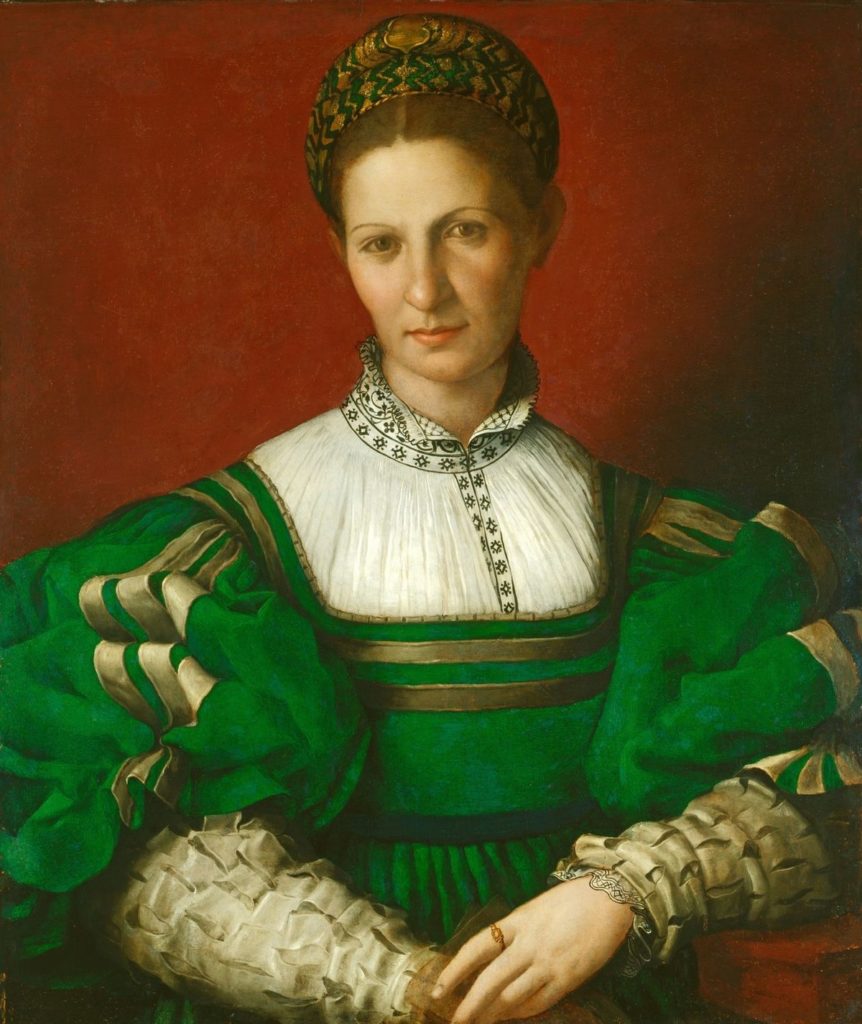 Bronzino, Portrait of a Lady in Green, 1528-32 -- in the King's Dressing Room