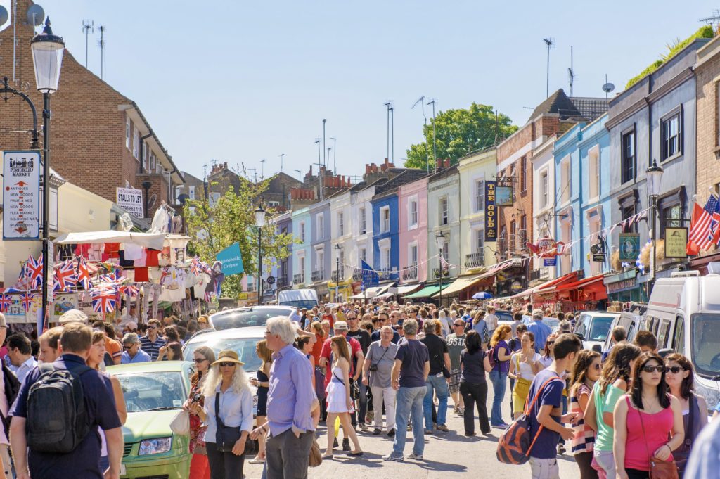 Portobello Market in Notting Hill