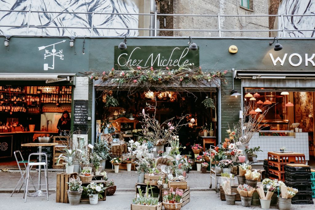 flower store in Borough Market